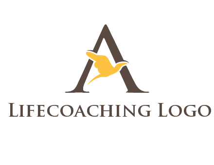 dove incorporate with letter A logo