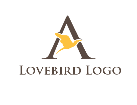 dove incorporate with letter A logo