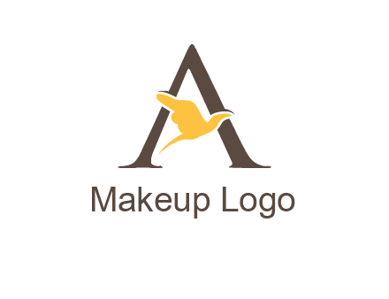 dove incorporate with letter A logo