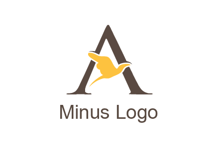 dove incorporate with letter A logo