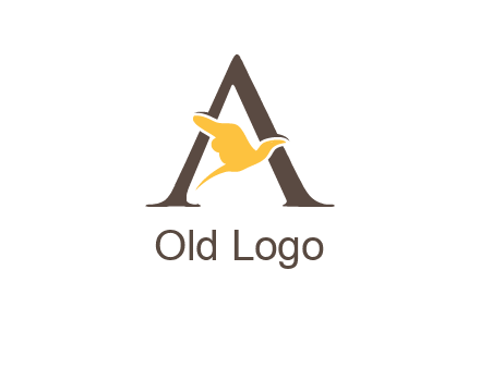 dove incorporate with letter A logo
