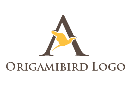 dove incorporate with letter A logo