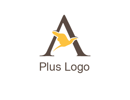 dove incorporate with letter A logo