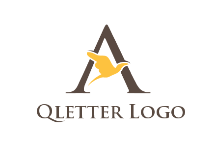 dove incorporate with letter A logo