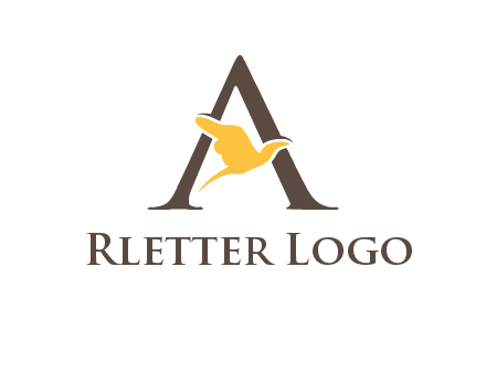 dove incorporate with letter A logo
