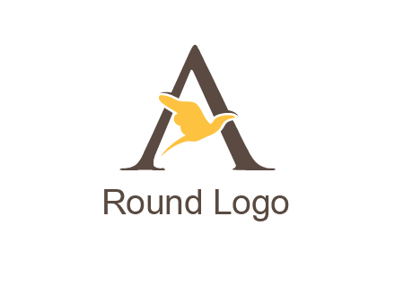 dove incorporate with letter A logo