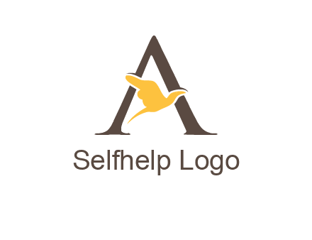 dove incorporate with letter A logo
