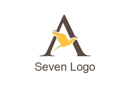 dove incorporate with letter A logo