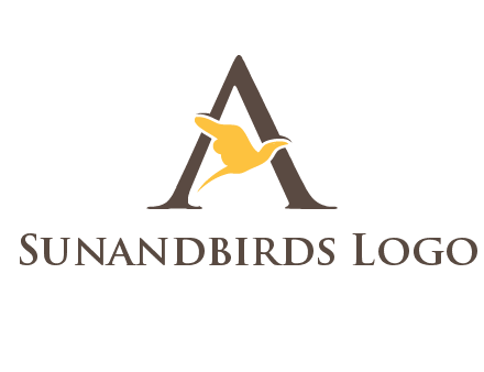 dove incorporate with letter A logo