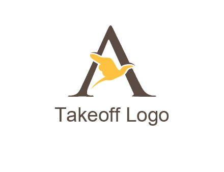 dove incorporate with letter A logo