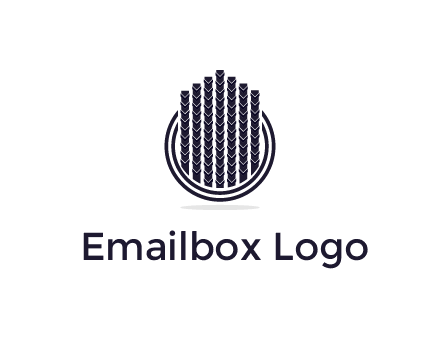 stalks or cables logo with vertical lines