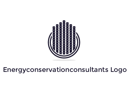 stalks or cables logo with vertical lines