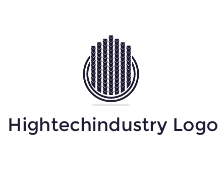 stalks or cables logo with vertical lines