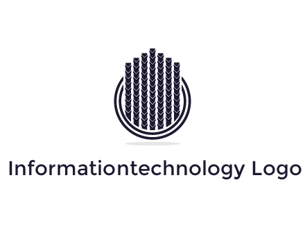 stalks or cables logo with vertical lines