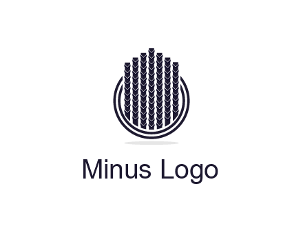 stalks or cables logo with vertical lines