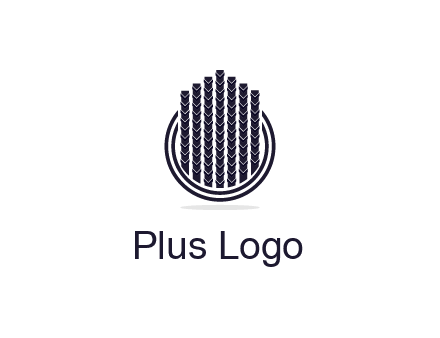 stalks or cables logo with vertical lines