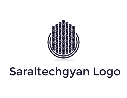 stalks or cables logo with vertical lines