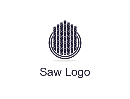 stalks or cables logo with vertical lines