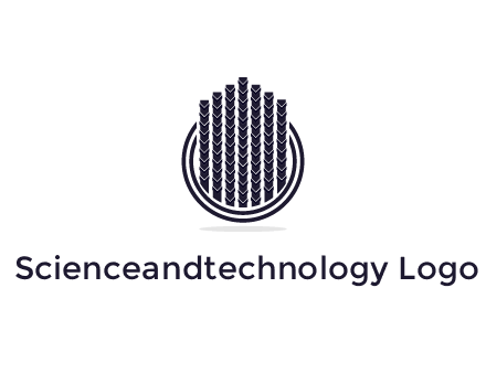 stalks or cables logo with vertical lines