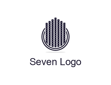 stalks or cables logo with vertical lines