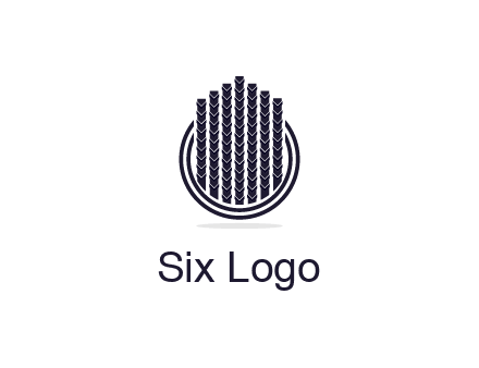 stalks or cables logo with vertical lines