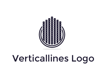 stalks or cables logo with vertical lines