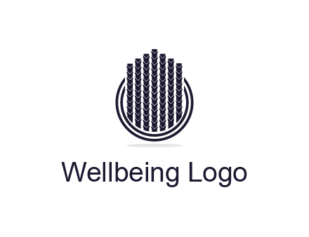 stalks or cables logo with vertical lines