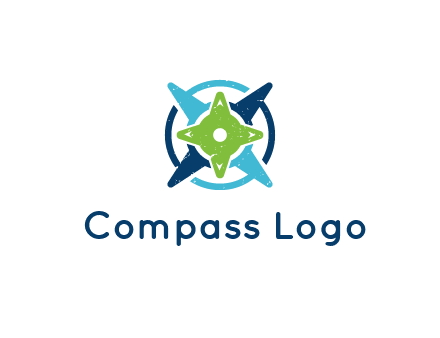 fidget spinners or compass logo
