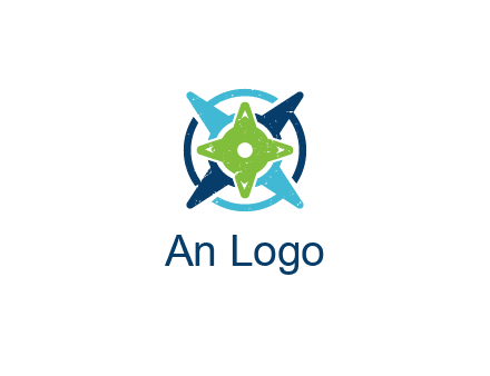 fidget spinners or compass logo