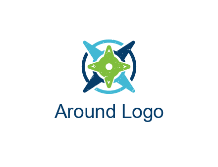 fidget spinners or compass logo