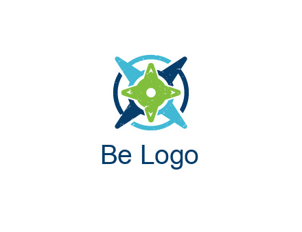 fidget spinners or compass logo