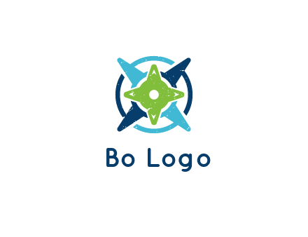 fidget spinners or compass logo