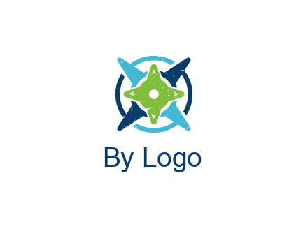 fidget spinners or compass logo