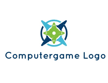 fidget spinners or compass logo
