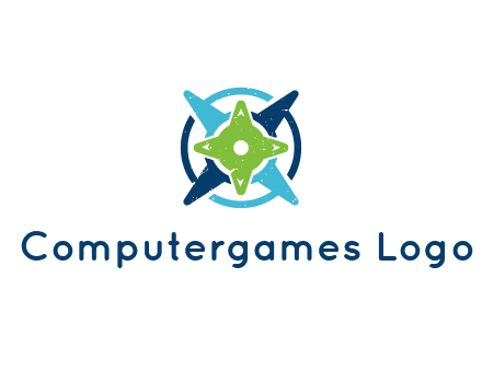 fidget spinners or compass logo