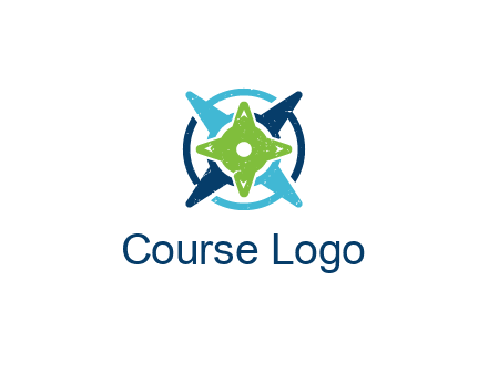 fidget spinners or compass logo