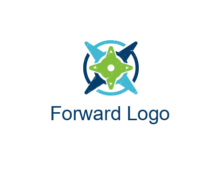 fidget spinners or compass logo