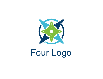 fidget spinners or compass logo