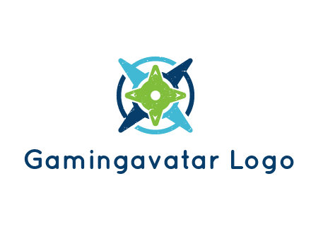 fidget spinners or compass logo