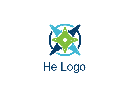 fidget spinners or compass logo