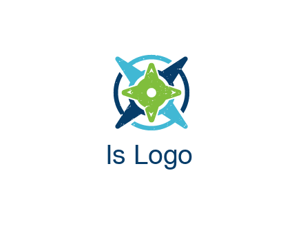 fidget spinners or compass logo