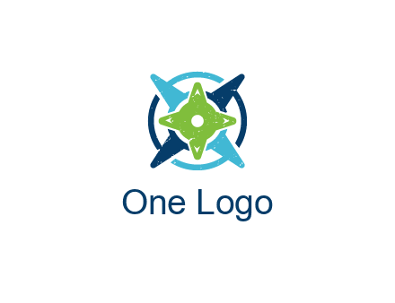 fidget spinners or compass logo