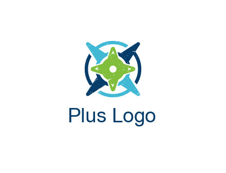fidget spinners or compass logo