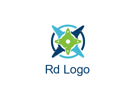 fidget spinners or compass logo