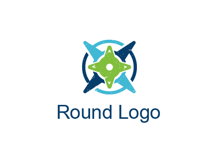 fidget spinners or compass logo