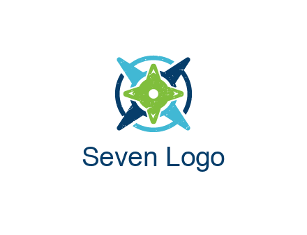fidget spinners or compass logo