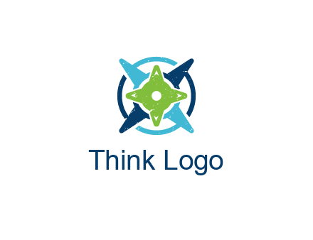 fidget spinners or compass logo