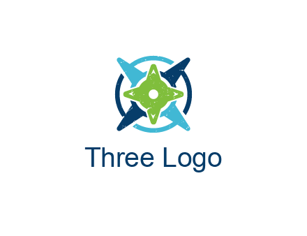 fidget spinners or compass logo