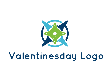 fidget spinners or compass logo