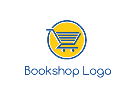 round retail logo showing a shopping cart